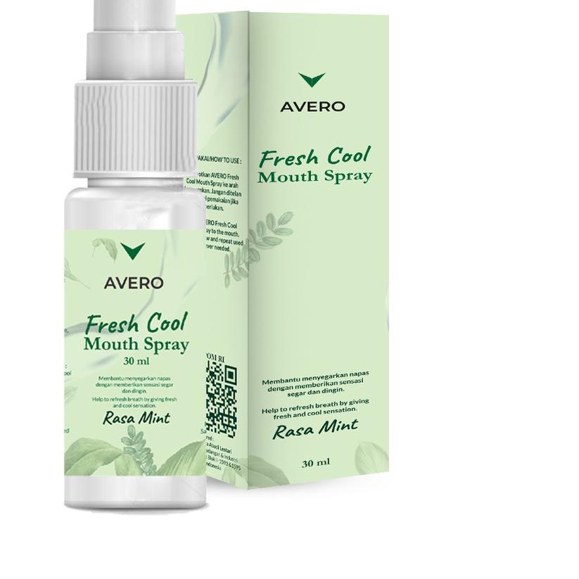 AVERO Fresh Cool Mouth Spray - Parfum Mulut, Pengharum Mulut & Penyegar Mulut