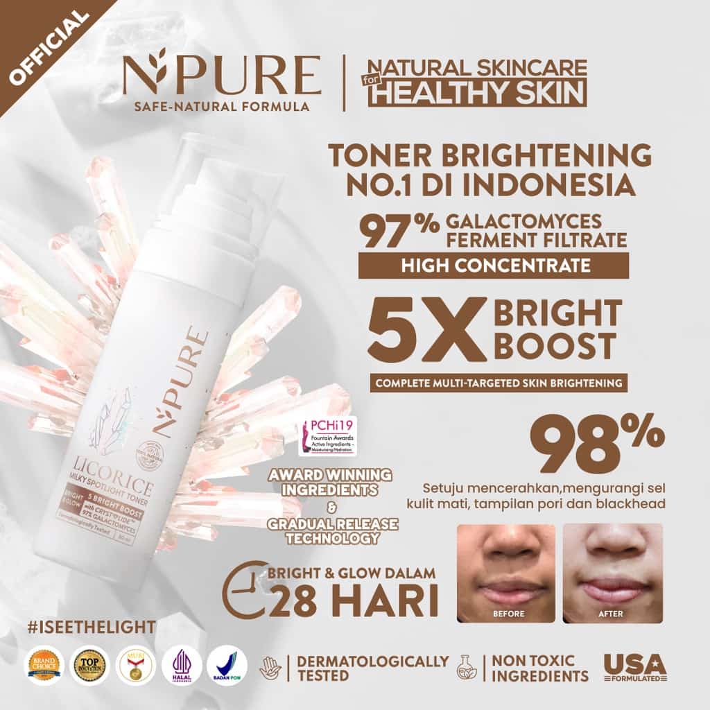 NPURE LICORICE Cleanser / FACIAL WASH | Toner | Serum | Moisturizer | LIPGHT UP Pad | Sheet Mask | MOONLIGHT | PEELINGAXILLARY