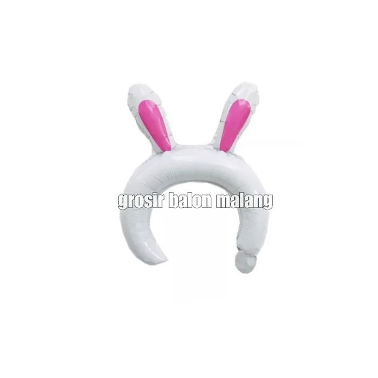 balon bando headband mahkota crown kelinci rabbit mata