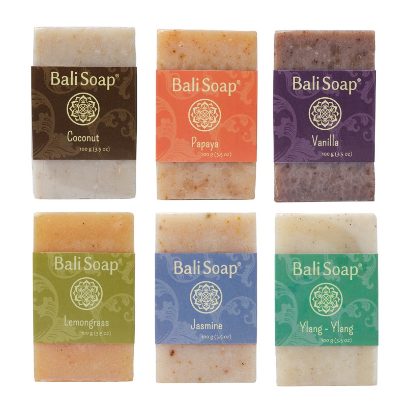 Bali Soap - Bar Soap Green Box MIX 6 pcs @100g