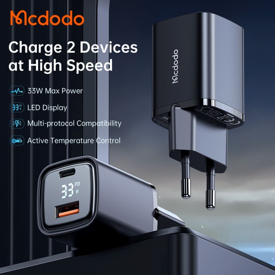 MCDODO CH-1701 33W Digital Charger PD Super FAST Quick Charging Charge