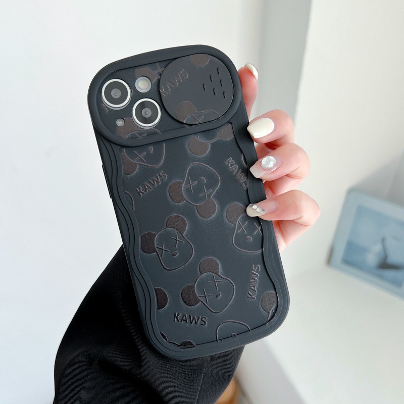 Casing Lembut Terbaru yang Dapat Ditekan untuk IPhone 11 12 13 14 Pro Max 14 Plus Casing Penutup Ponsel Gloomy Bear Hadiah Wanita cassing hp