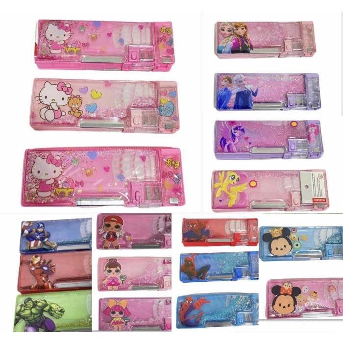 

Pensil Case Tempat Pensil Magnet Glitter Air/ Kotak Pensil