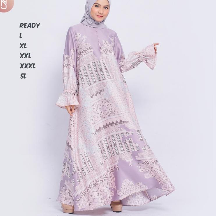 Recomended Myshawl Samira Premium Gamis Syar'i Pesta Jumbo Polos Ld 140 130