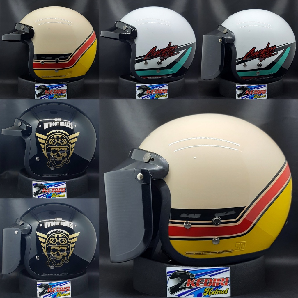 Jual Helm CARGLOSS CFM Motif ori plus visor ongkir 1kg Shopee Indonesia