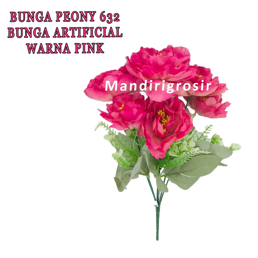 Bunga Peony Artificial * Bunga Peony Hias * Bunga Cantik * Bunga Hiasan