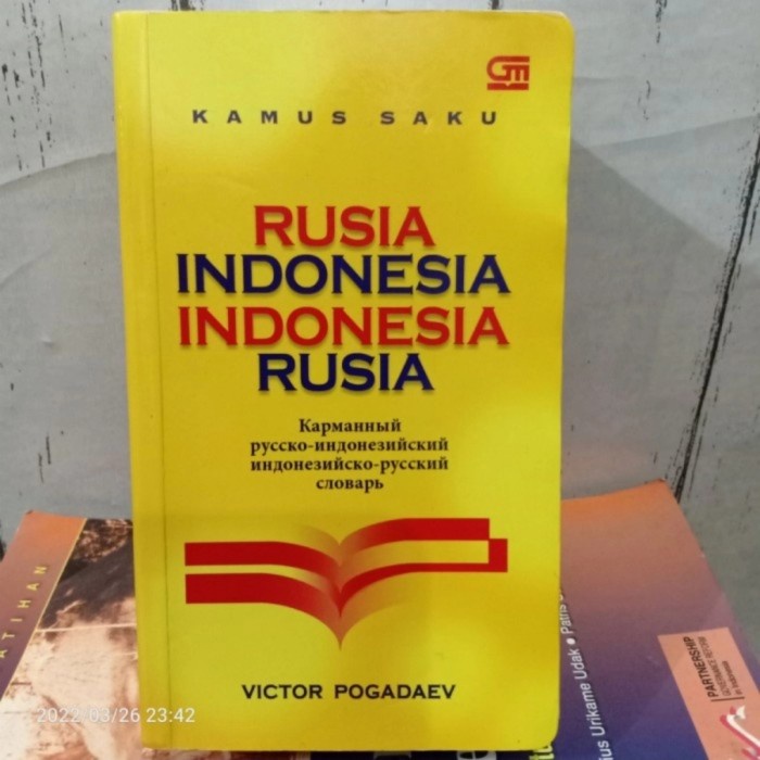 Original Buku Kamus Saku Bahasa Rusia Indonesia Indonesia Rusia