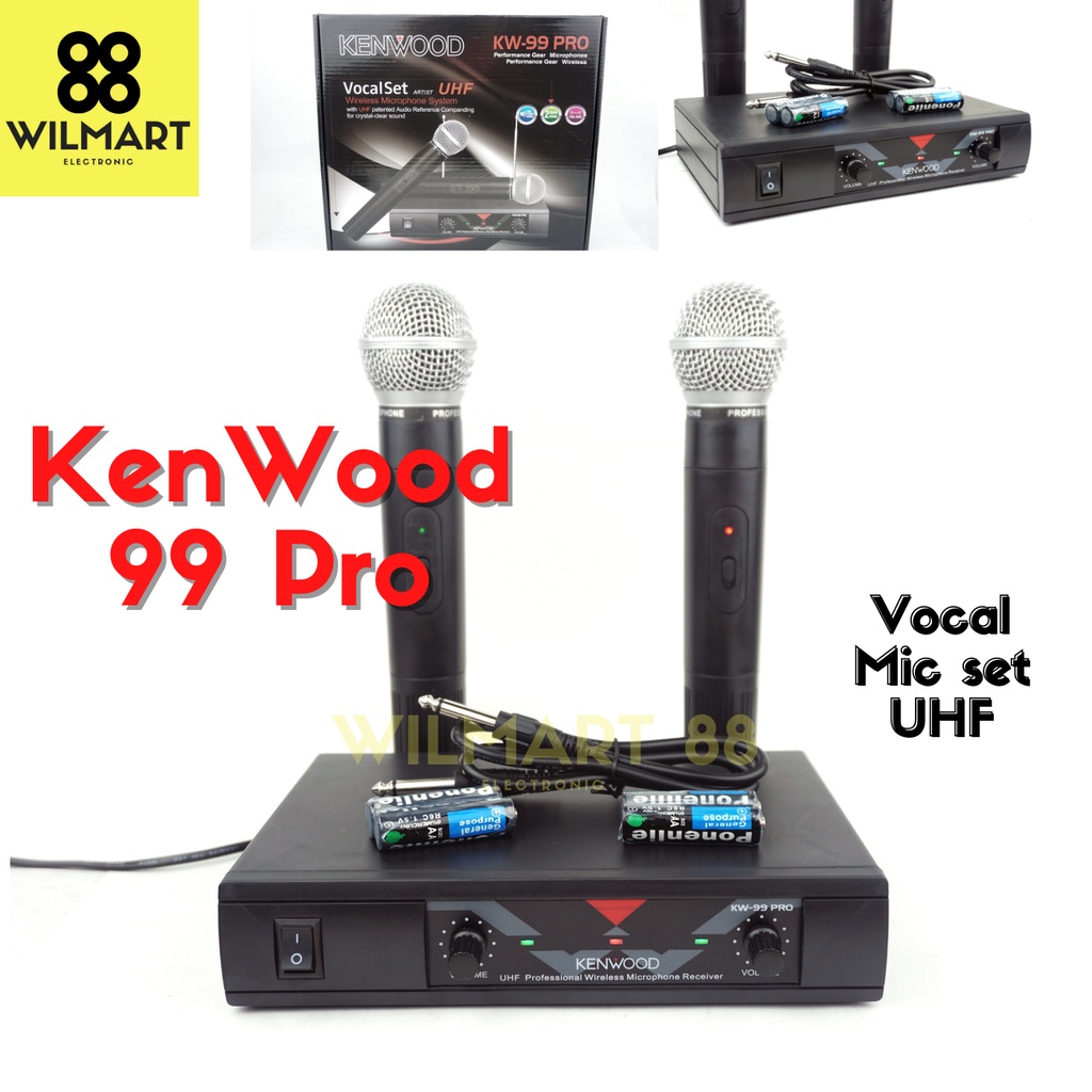 Microphone Wireless Receiver KW-99 Pro | SUARA EMPUK Mic Nirkabel KW99Pro / Microphone KW99Pro / Mic KW-99Pro / Mic KW - 99 Pro| Receiver