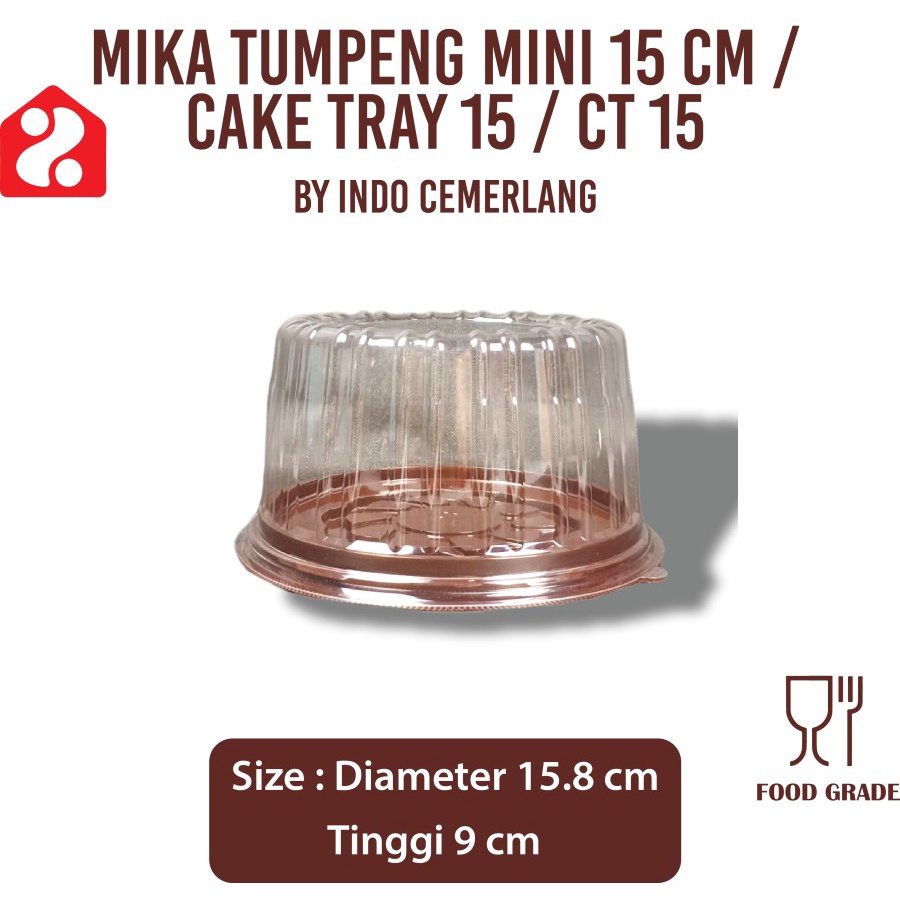 

Mika CT 15| Cake Tart 15 Cm | Mika Bolu D 15 Cm | Mika Tumpeng |