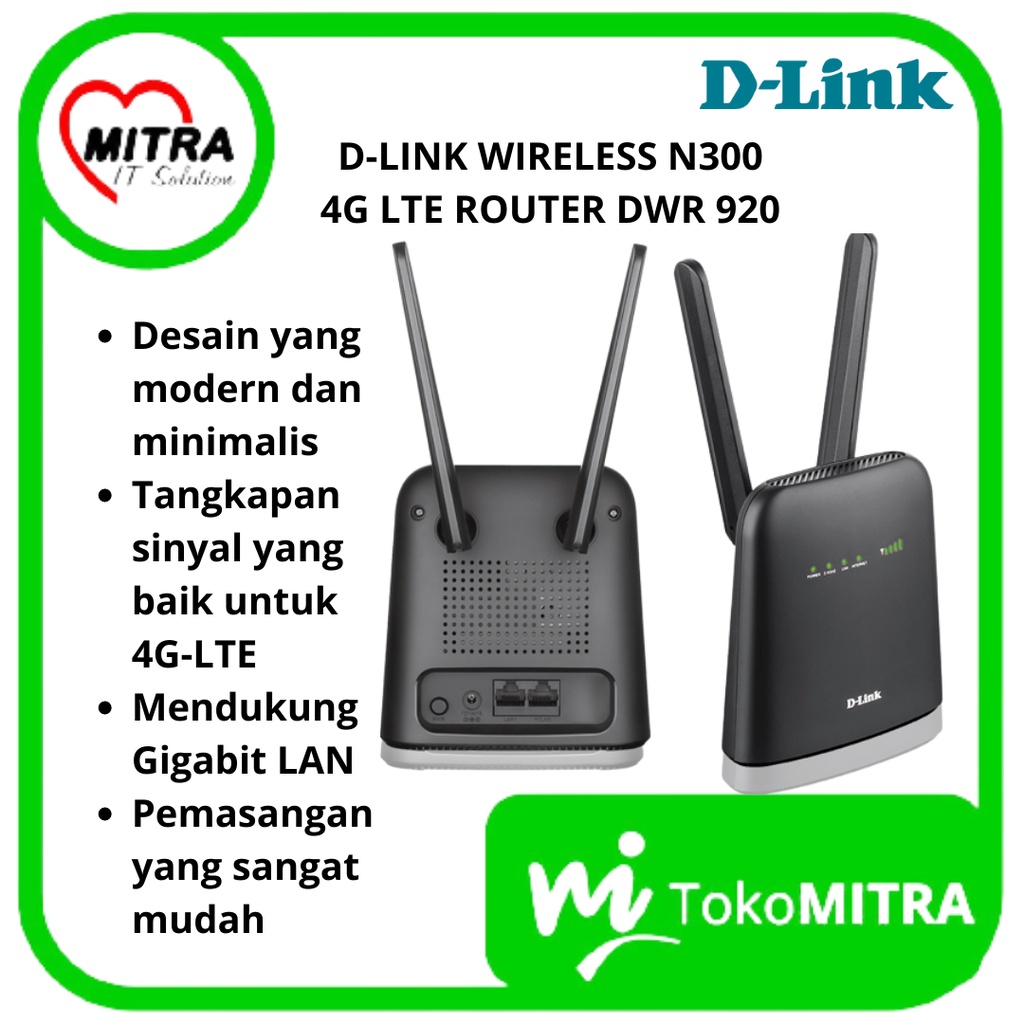 D-LINK WIRELESS N300 4G LTE ROUTER DWR 920