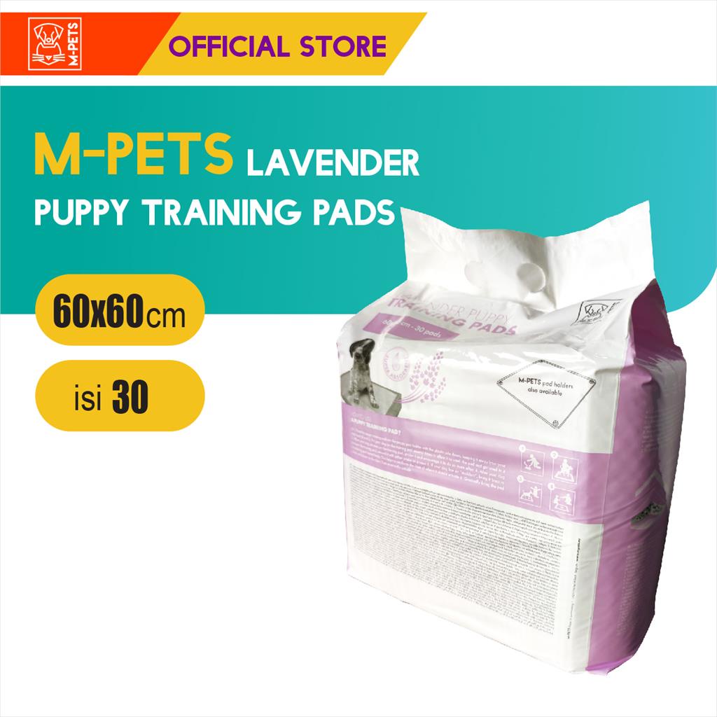 M-Pets 5 Layer Lavender Dog Training Pad 60x60 cm 30 Pcs / Latih Pee