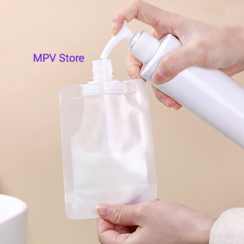 Refill Tempat Sabun Cair l Travel Pouch Reusable Refillable Shampoo Soap Lotion