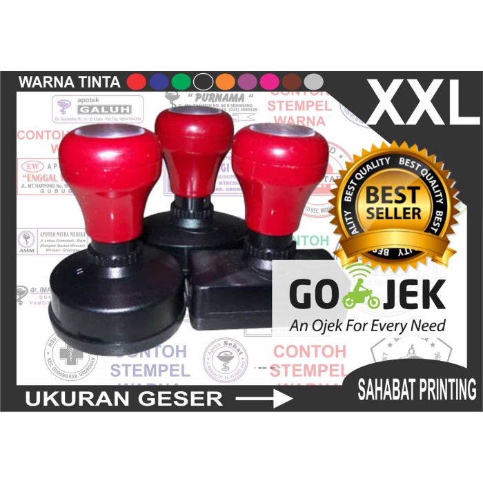 

Hemat Stempel Warna | Stempel Jadi Tinggal Cap Ukuran Double Extra Large Bagus