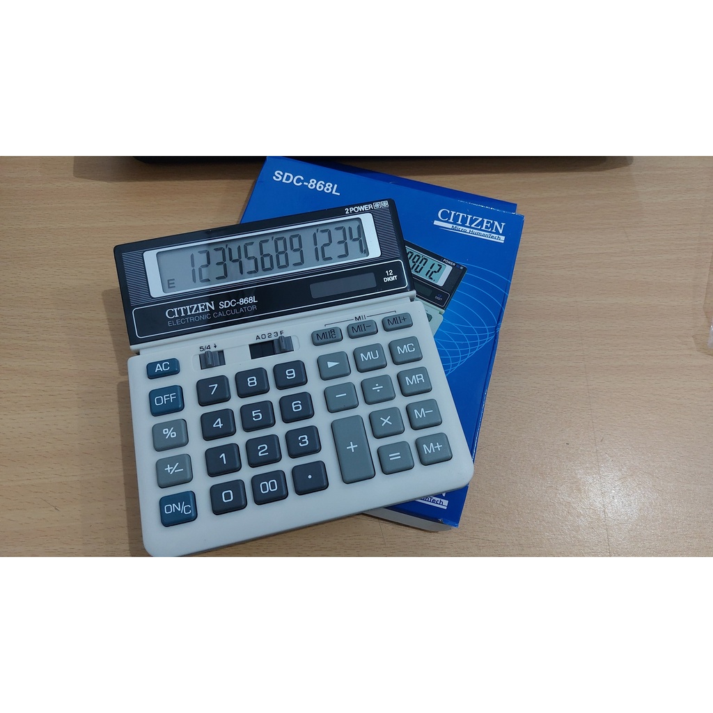 

calculator citizen sdc 868l / kalkulator citizen sdc 868 l