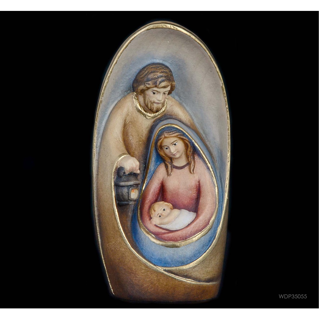 Patung Rohani  Keluarga Kudus Kayu Italy Devosi Katolik