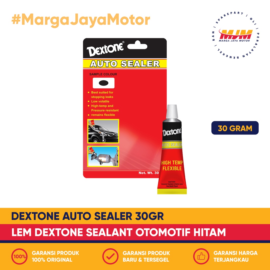 Dextone Auto Sealer 30gr Lem Silicone Sealant Dextone