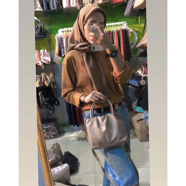 ESME LEATHER / TAS SLEMPANG / TAS KOREA / TAS HANDLE / AQILLA BAGS