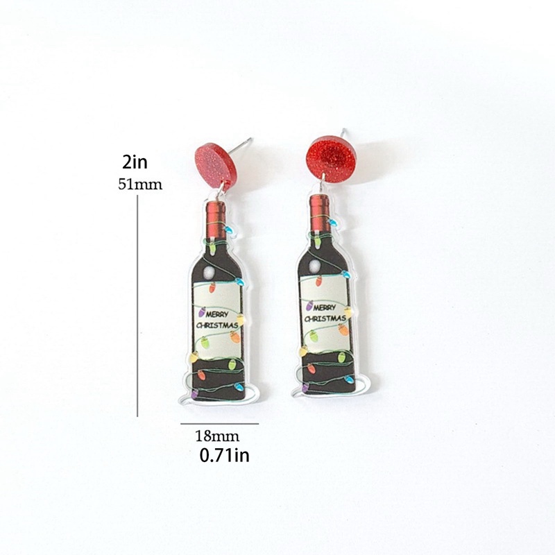 Fancyqube Anting Desain Kartun Gingerbread Man Bahan Akrilik Untuk Wanita
