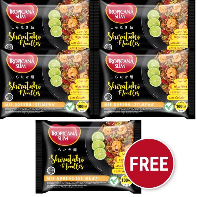 

10.10 BRANDS FESTIVAL BUY 4 GET 1 - Tropicana Slim Shirataki Noodle 71 g - Bantu Dukung Hidup Sehat gas !!
