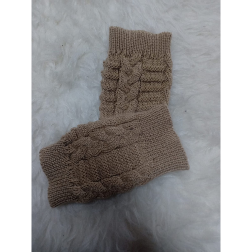 Sarung tangan Pendek Rajut fingerless knitted gloves [PREMIUM]