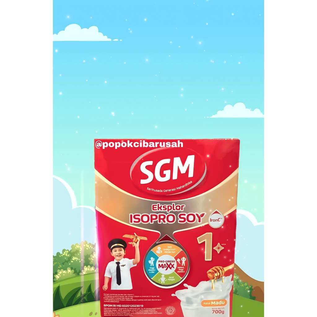 SGM Eksplor Soya 1+ Madu/Vanila/700GR/popokcibarusah