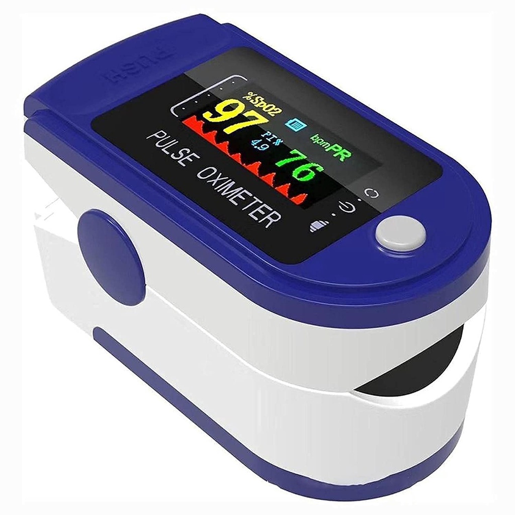 Oximeter Fingertip Pulse Oximetry Sp02 Saturation LED 4 Warna AB-88 Oksimeter Ukur Kadar Oksigen Detak Jatung Oxymeter LK87 Pengukur Saturasi