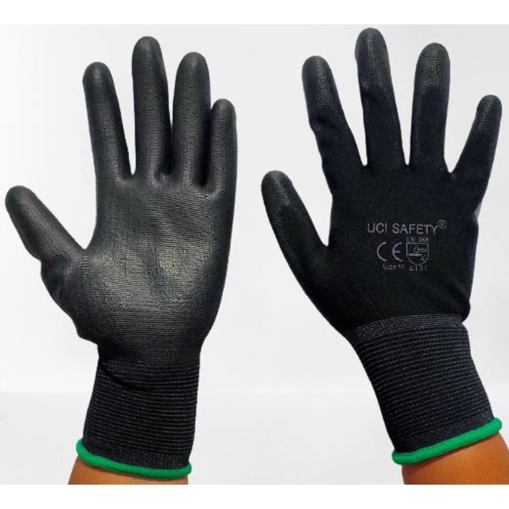 Sarung Tangan Karet Palm Fit Glove Uci Safety Size : M L XL