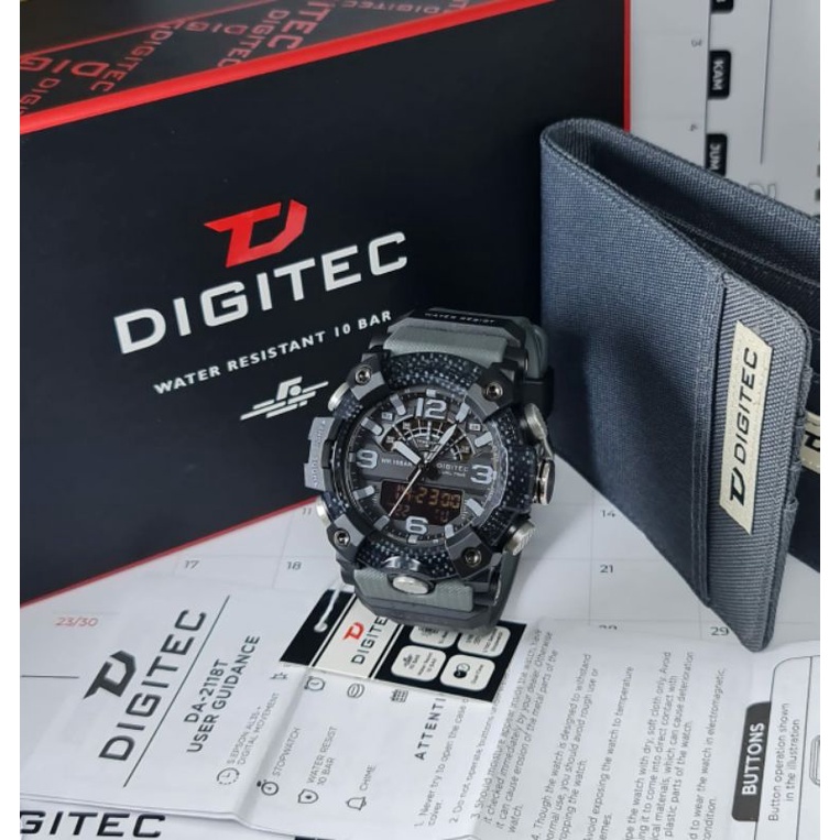 Jam Tangan Digitec Free Box Dompet Jam Tangan DG2118 Outdoor