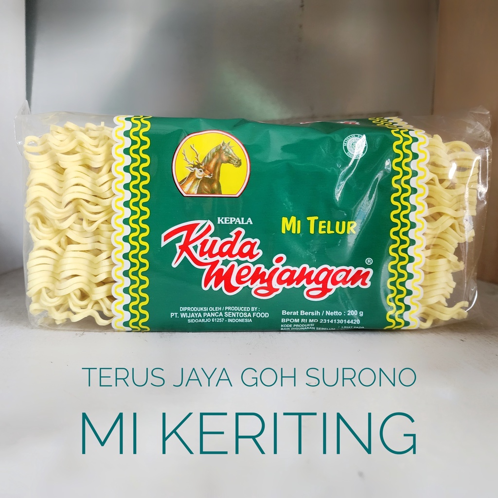 

Mi Telur Keriting Kuda Menjangan Mie Telor Kuda Menjangan 200g