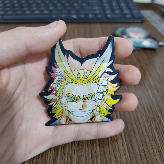 

STIKER 3D MOTION LENTICULAR ANIME - DK0245 - Hero Academia - All Might