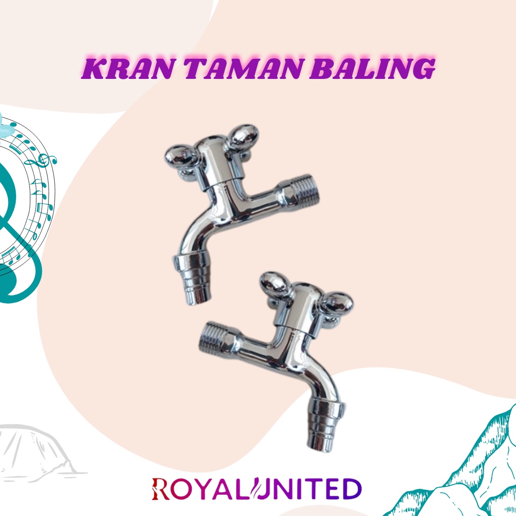 KRAN TEMBOK 1/2 INCH KRAN TAMAN MODEL BALING BERBAHAN STAINLESS STEEL BERKUALITAS