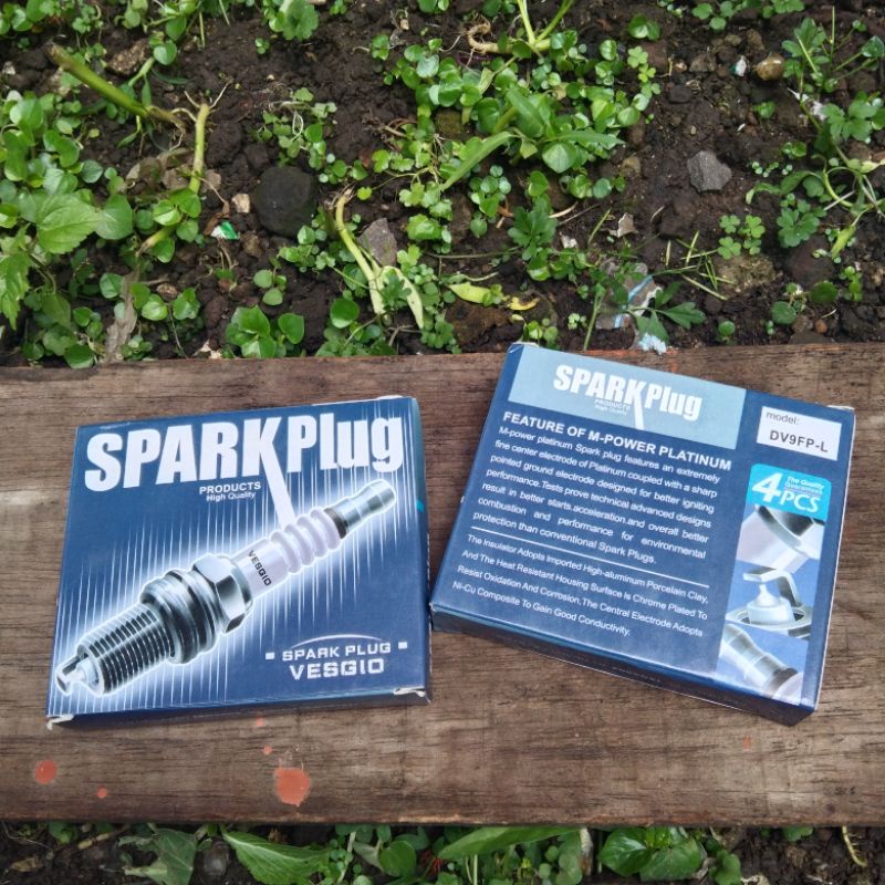 busi Vespa racing panjang pendek kaki tiga cocok di motor 2tak lainya