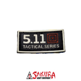 Patch Rubber 5.11 Kecil Perekat Karet Velcro 511