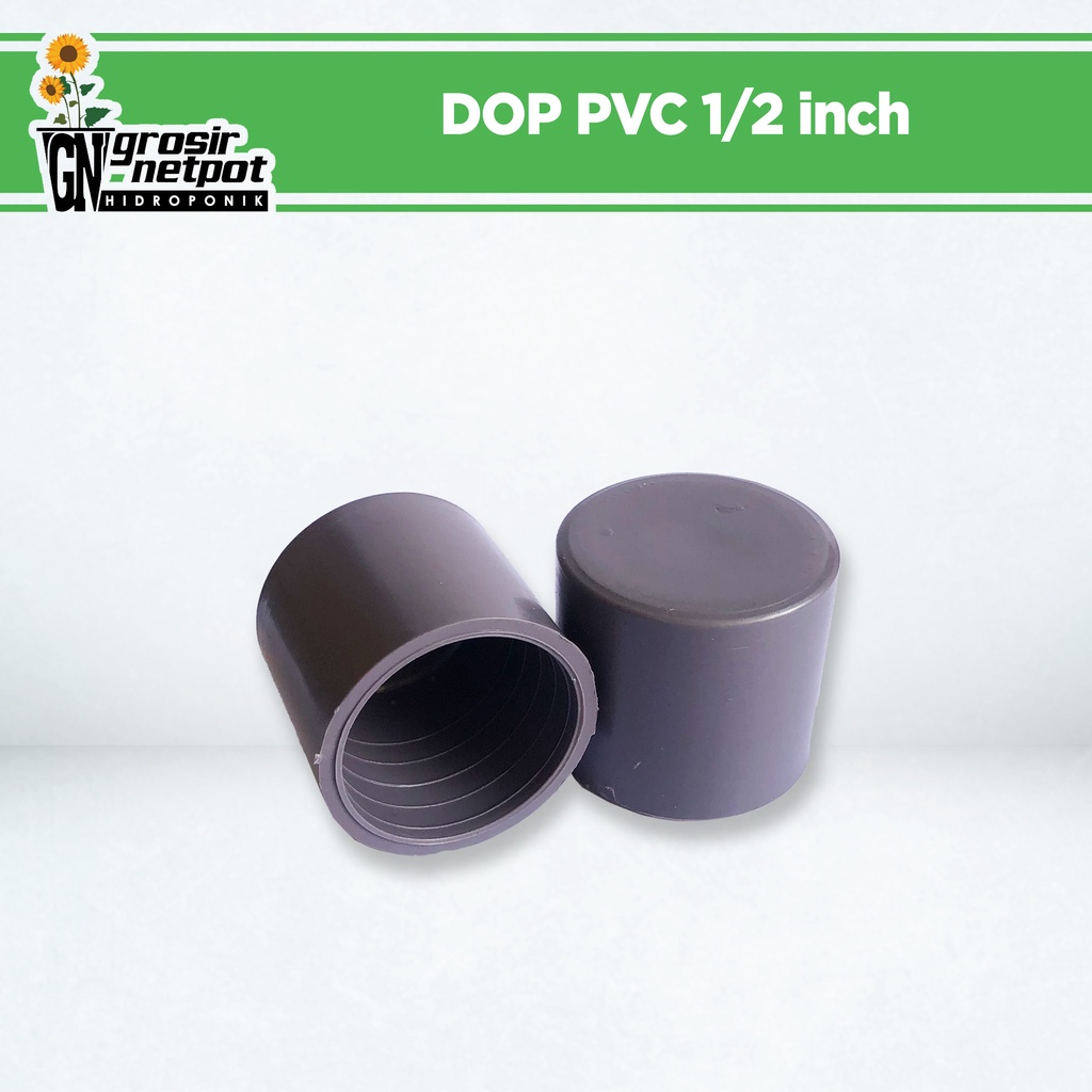 Tutup Pipa Paralon PVC 1/2" / Dop Fitting Paralon PVC 1/2 inch