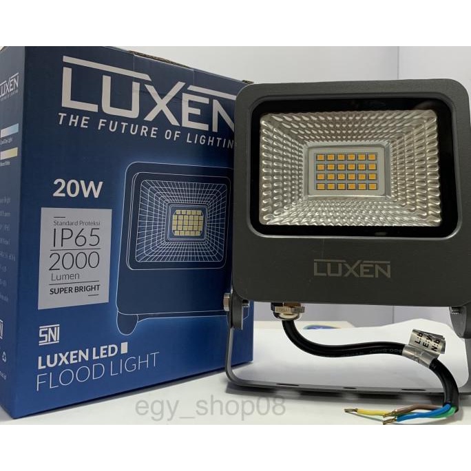 Lampu sorot warna kuning / putih Led luxen 20watt