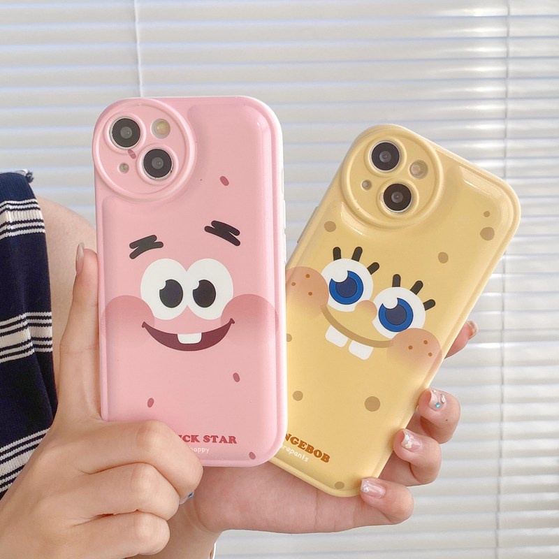 Soft Case Motif SpongeBob Untuk OPPO A57 A5 A9 A53 A33 A31 A7 A5S A12 A11K F9 Pro A15S A35 A32 A33 F11 A3S VIVO V23 S1 Y11 Y20 Y30 Y15S Y12 Y20i Y30i Y20