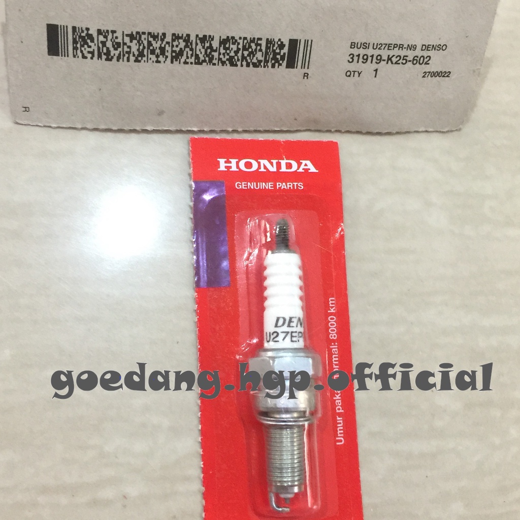 Busi / Spark Plug  U27EPR-N9 DENSO ORIGINAL AHM 31919K25602