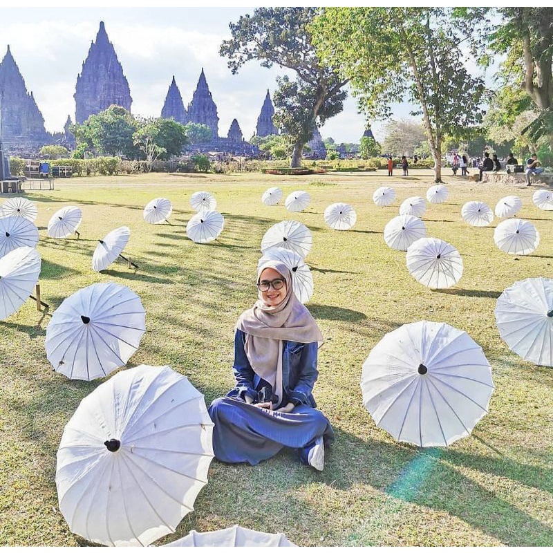 PAYUNG HIAS POLOS / PAYUNG LUKIS DIAMETER 50CM