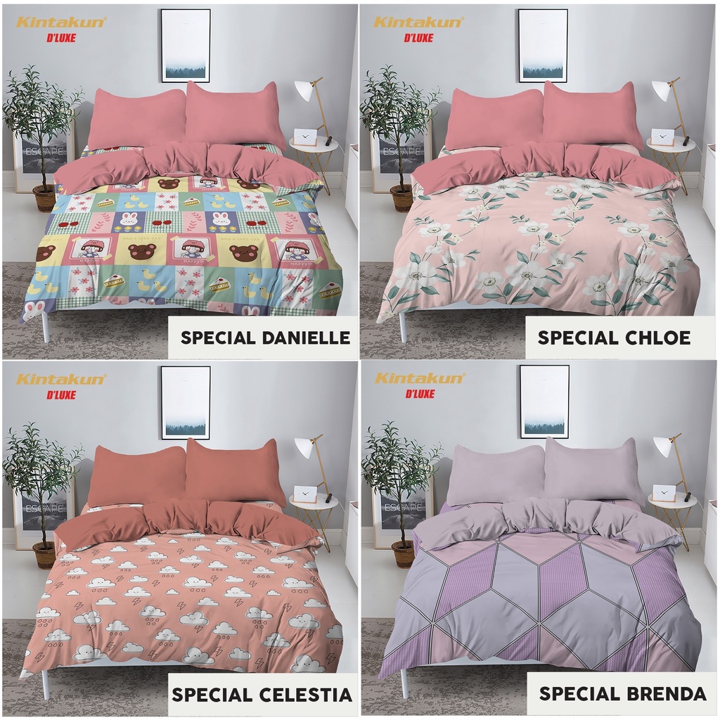 Kintakun D'Luxe Bed Cover Set SPREI FLAT Special Edition Uk. 180x200