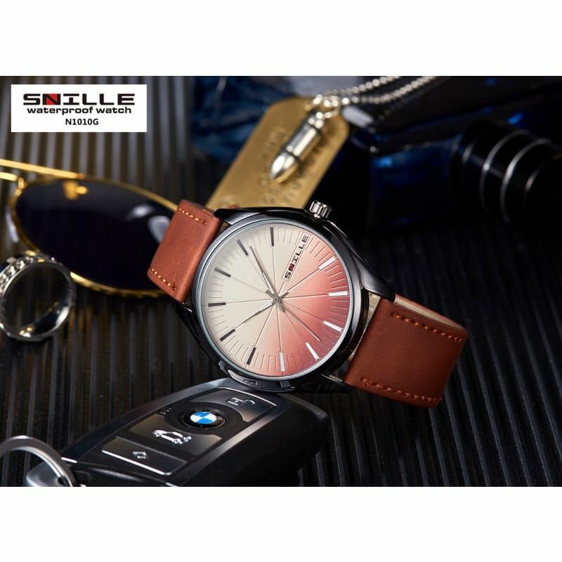 JAM TANGAN SNILLE KULIT TERLARIS FASHION BISA COD TAHAN AIR N1010