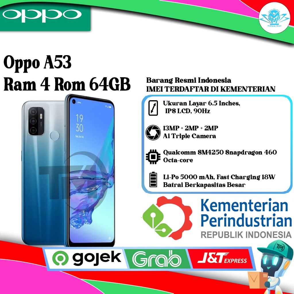 Oppo A53 Ram 4 Rom 64GB