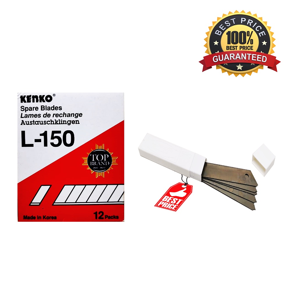 Refill Cutter KENKO L- 150 isi Ulang pisau kecil L-150 (5 pcs)