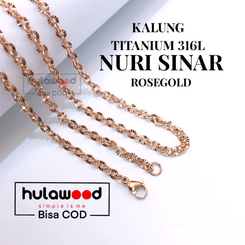 KALUNG TITANIUM ROSE GOLD ALL FASHION UNISEX