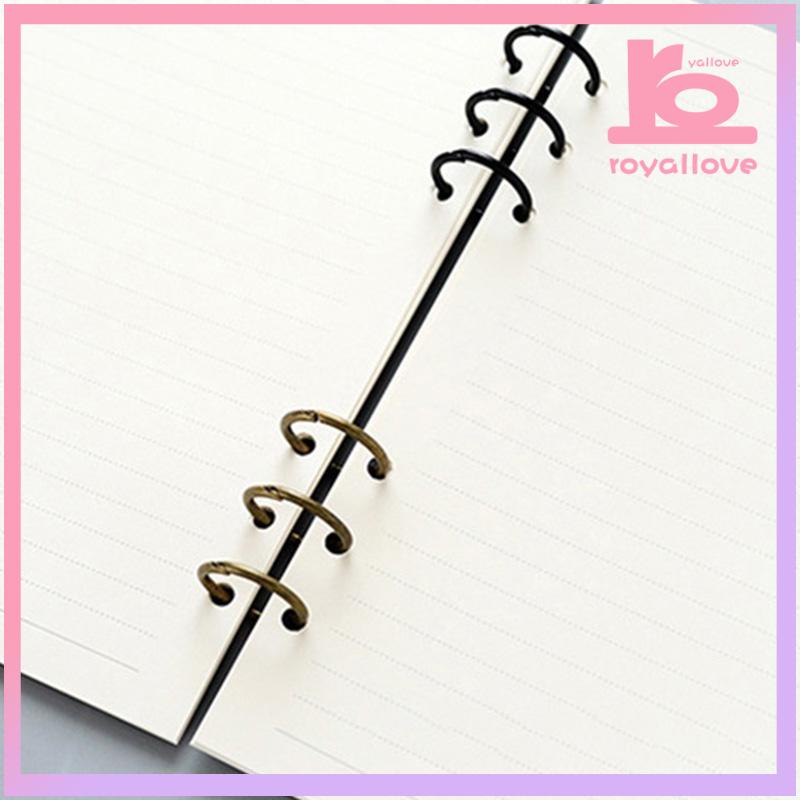 

COD1 Piece 3Hole Metal Clip Book Rings Loose-leaf Binder-love