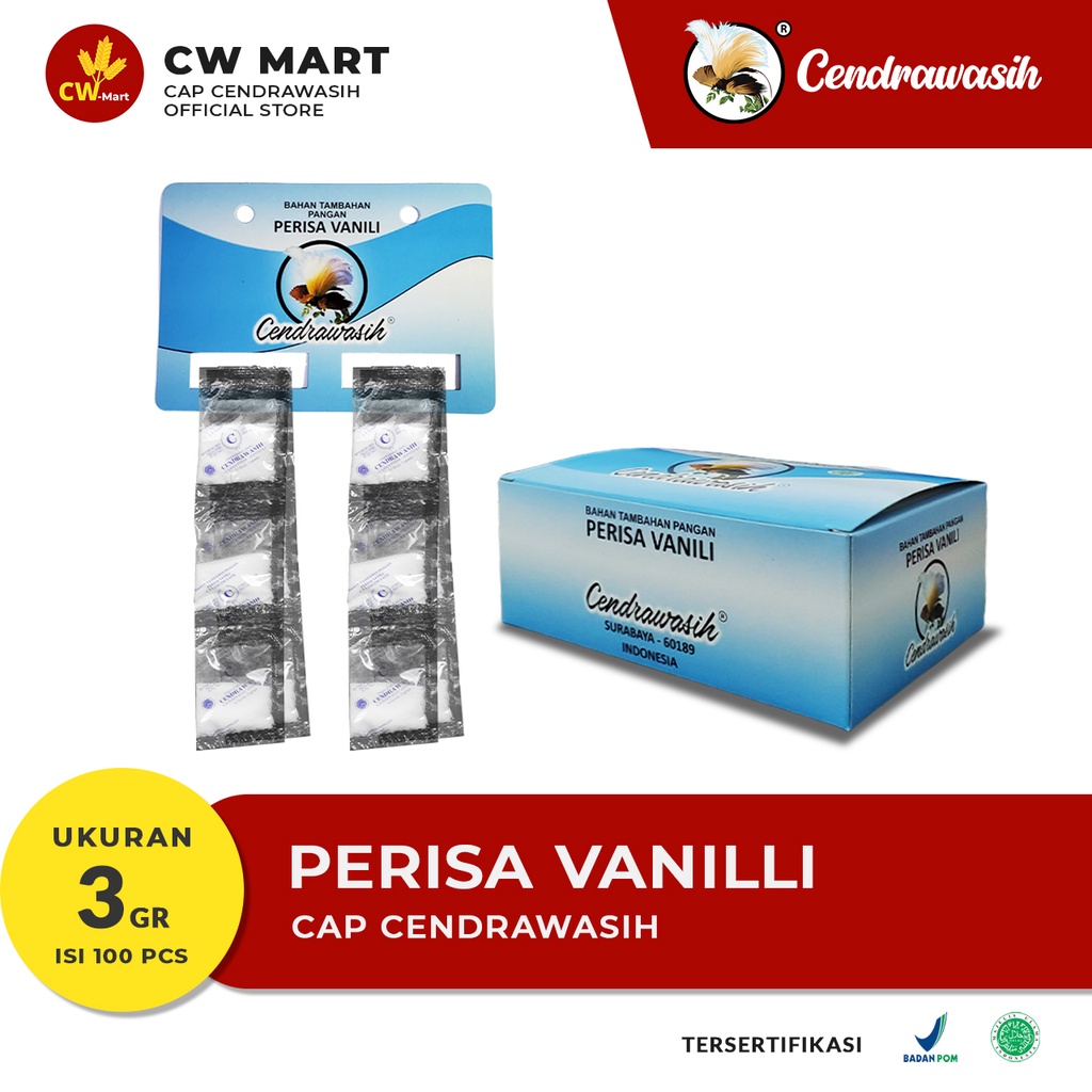 

Cendrawasih Perisa Vanilli 3gr