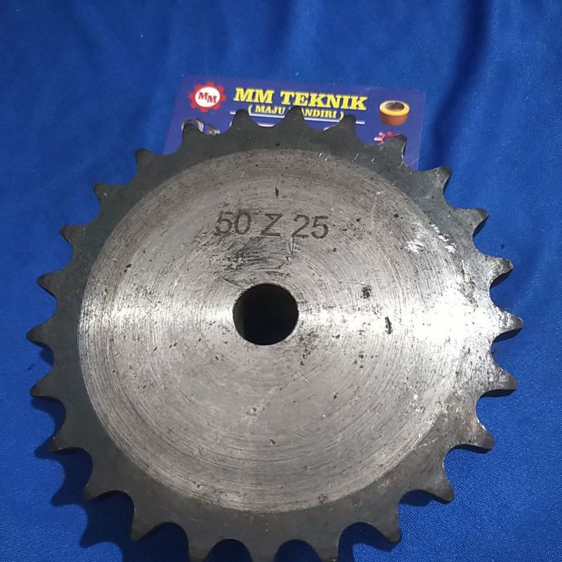 Sprocket RS 50 x 25 T Gear Rantai Single Gir gigi Z 25T RS50 -1 50Z25 50X25T 50-1 tipe B Sproket spr 50-25T 50x1x25T 50-1-25T