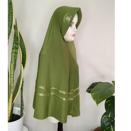 Limited KERUDUNG NU LISPITA 2 / JILBAB MUSLIMAT NU / JILBAB BORDIR NU / HIJAU ,,