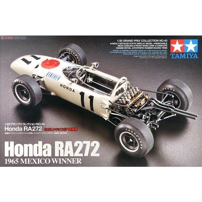 Tamiya 20043 1/24 Honda RA 272 1965 Mexico Winner