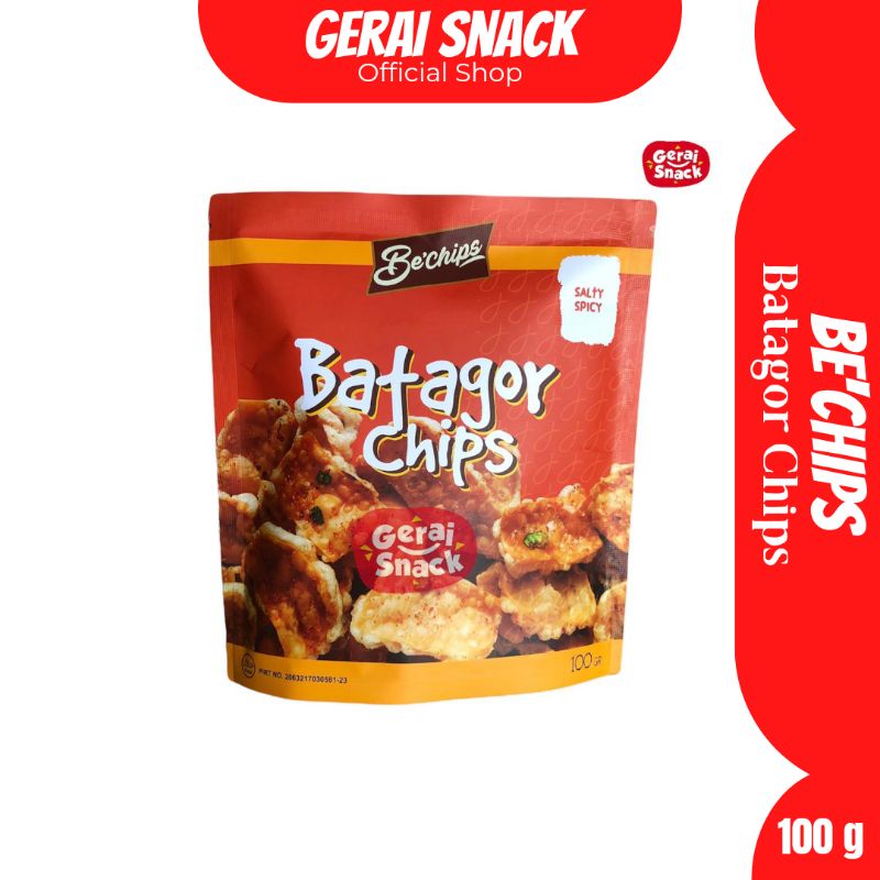 Batagor Kering BeChips Rasa Salty Spicy Asli Bandung 70 g