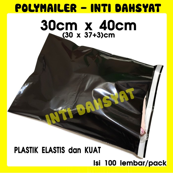 

Buruan Polymailer Hitam Glossy 30X40 (30X37 +3 Sealtape) Isi +/- 100Lembar Diskon